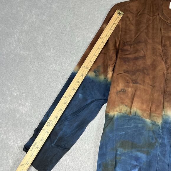 ANTHROPOLOGIE CLOTH & STONE PERLA TIE DYE MAXI SHIRT DRESS WOMEN’S SZ MEDIUM - Picture 7 of 13